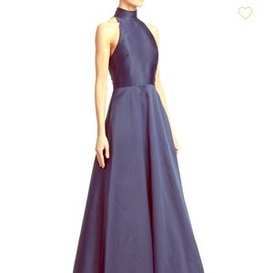 Halter Satin Ball Gown